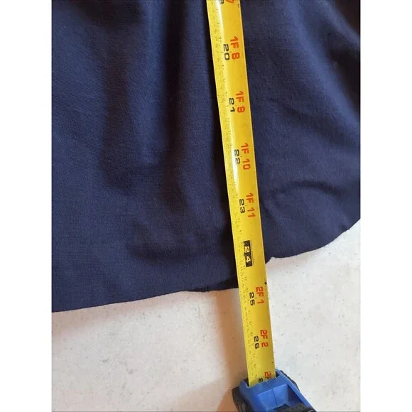 Gibson Navy Knit Blazer Cardigan Womens Medium Open Front Stretch Career - Picture 7 of 11